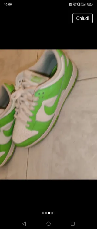 Scarpe Nike Dunk Low Verdi/Bianche Taglia 41