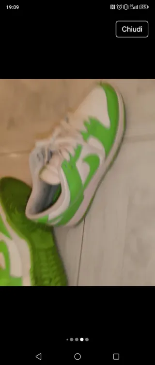 Scarpe Nike Dunk Low Verdi/Bianche Taglia 41