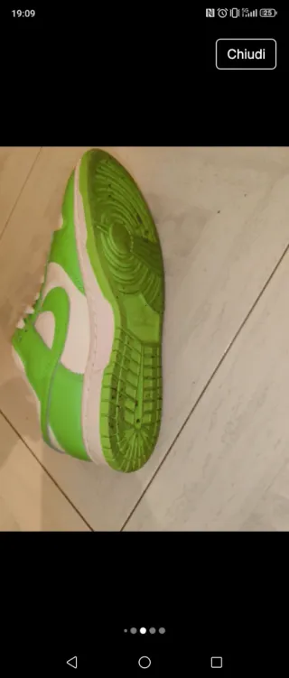 Scarpe Nike Dunk Low Verdi/Bianche Taglia 41