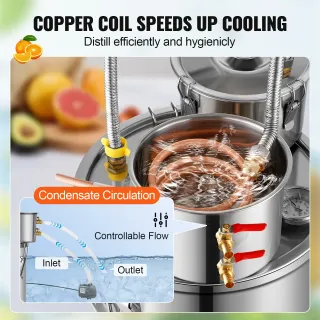 Distillatore Bevande Alcoliche Fusto Cap. 11,4 L