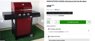 Barbacoa de Gas IMOR Cazorla