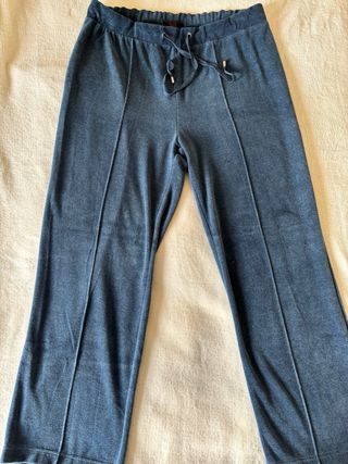 Tuta donna in ciniglia blu taglia L