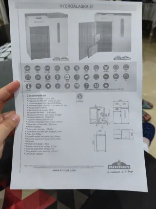 Caldera de pellets automática Brompi