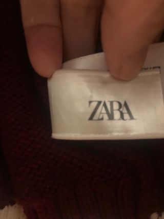 Jersey Zara estilo college