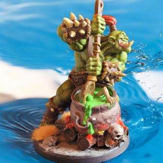 Miniatura Orco Cuoco con Calderone