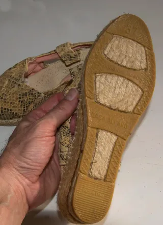 Alpargatas mujer estampado serpiente