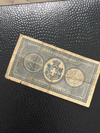 Buono di Cassa 1 Lira 1893 Regno d'Italia