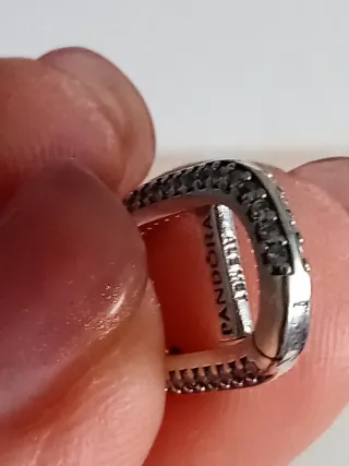 Pendientes Pandora Plata Link Brillantes