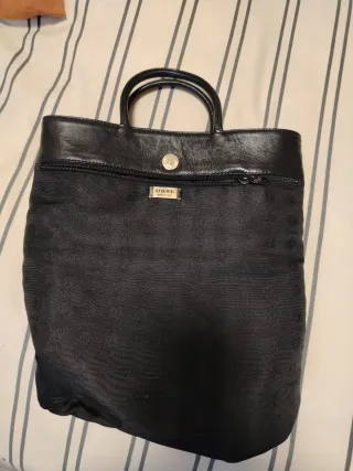 Bolso Loewe Piel Años 90 Negro