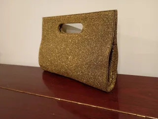 Bolso de fiesta dorado brillante