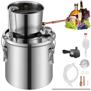 Distillatore in Acciaio Inox con Raffreddamento