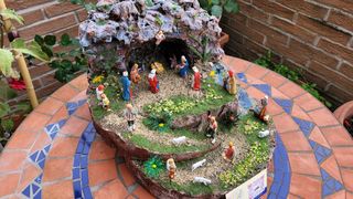 Presepe artigianale completo