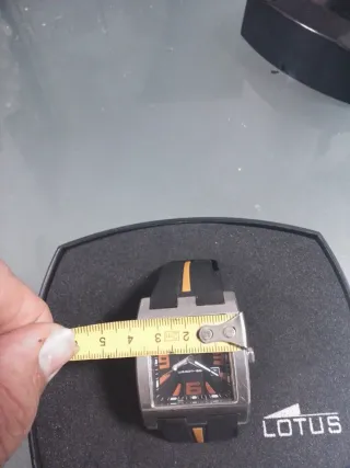 Reloj Lotus Hombre Negro/Plata