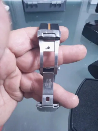 Reloj Lotus Hombre Negro/Plata