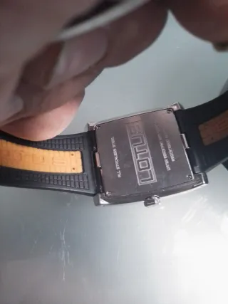 Reloj Lotus Hombre Negro/Plata