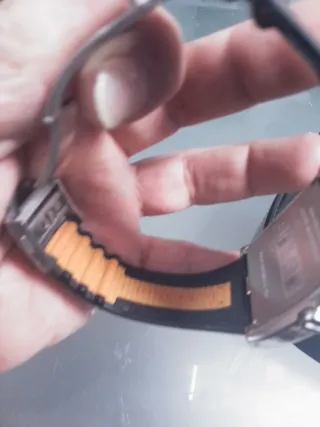 Reloj Lotus Hombre Negro/Plata