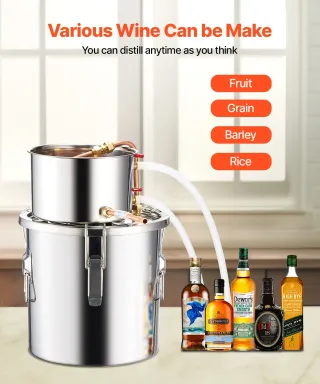Distillatore di Alcool 11 L Acciaio Inossidabile