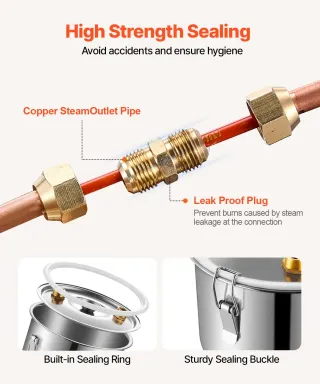 Distillatore di Alcool 11 L Acciaio Inossidabile