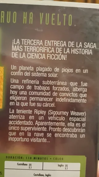 DVD Alien 3 (Español)