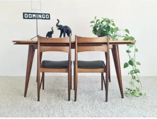 Mesa de salón extensible Mid Century.