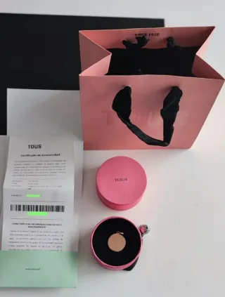 Colgante Tous Baño Oro Rosa 18kt