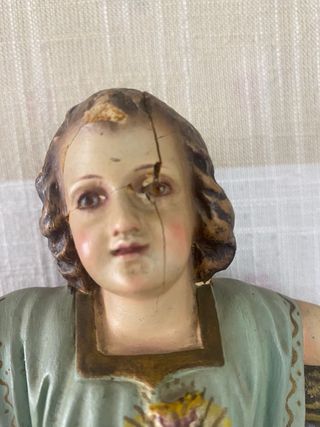 Figura Niño Jesús Escayola y Madera