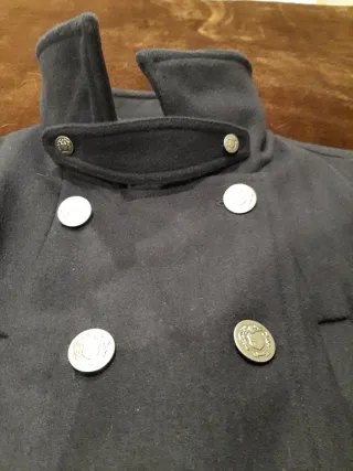 Abrigo Gap azul de paño, para mujer, Talla L