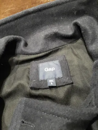 Abrigo Gap azul de paño, para mujer, Talla L