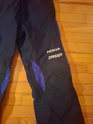 Pantalón esquí Spyder Talla 14 Negro/Morado