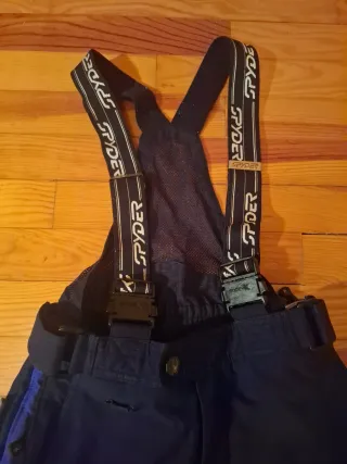 Pantalón esquí Spyder Talla 14 Negro/Morado