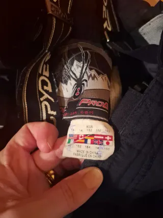 Pantalón esquí Spyder Talla 14 Negro/Morado