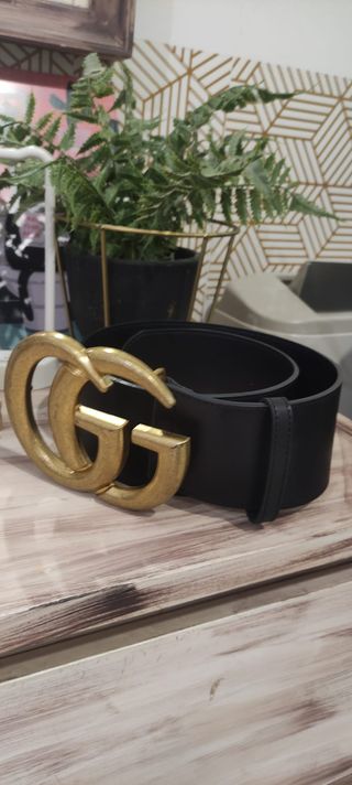 Cintura Gucci donna con fibbia GG oro