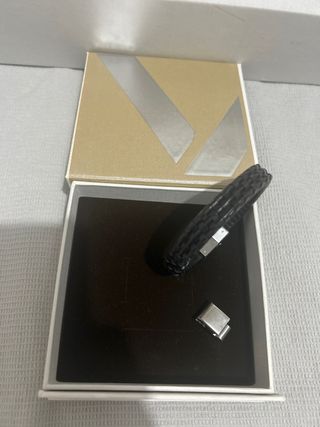 Pulsera Viceroy Hombre Negra y Plateada