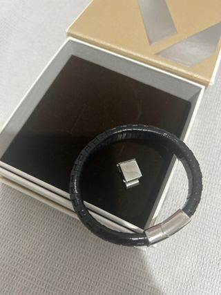 Pulsera Viceroy Hombre Negra y Plateada