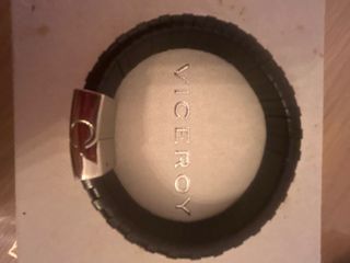 Pulsera Viceroy Hombre Negra y Plateada