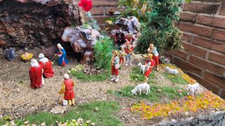 Presepe artigianale fatto a mano