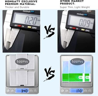 Homgaty 300 Pcs Protege Carte Pochette Carte Indiv