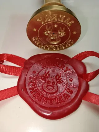Sigillo Ceralacca Natale con Renna