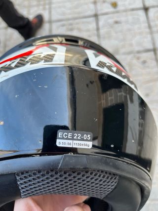 Casco Shiro MX Rojo Negro Blanco