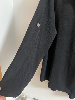 Blusa Moda Italia Negra Talla XL