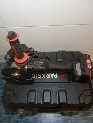 Amoladora radial Parkside performance completa