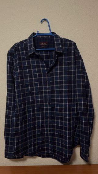 Camisa de cuadros Zara Man Talla 42
