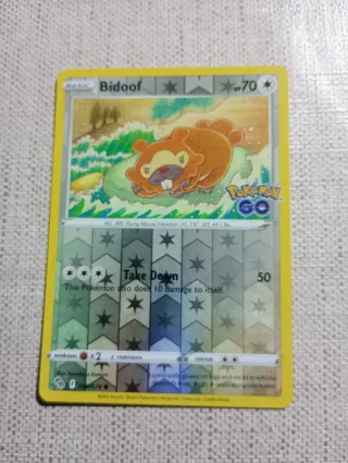 Carta Pokémon Bidoof GO 2022