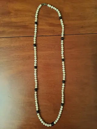 Collar perlas cultivadas y Ónix SIC