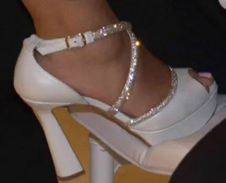 Sandalias Novia Lodi Plataforma pedrería cristal