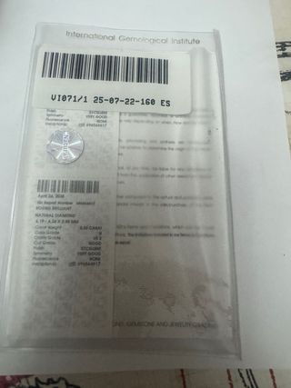 Anillo Oro 18k Diamante