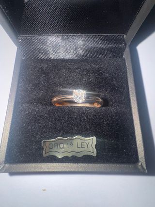 Anillo Oro 18k Diamante