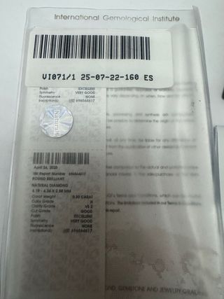 Anillo Oro 18k Diamante