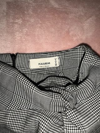 Falda Pull&Bear Cuadros Talla S