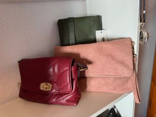 Lote23 de 5 bolsos mujer nuevos